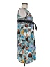 FUZZI 100% Polyester Print Blue Casual Dress Size EU (IT) 42 / US 6 - photo 4