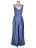 Shein Solid Blue Jumpsuit Size L - photo 1