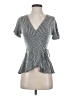 Caution to the Wind Gray Short Sleeve Top Size S (estimated) - photo 1