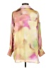 Zara Color Block Pink 3/4 Sleeve Blouse Size XS - photo 2