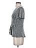 Caution to the Wind Gray Short Sleeve Top Size S (estimated) - photo 5
