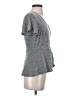 Caution to the Wind Gray Short Sleeve Top Size S (estimated) - photo 4