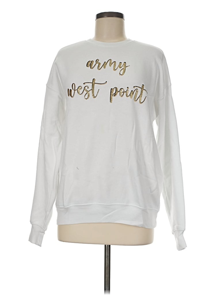 Pre-owned Bella+canvas Sweatshirt In White