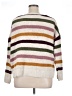 SO 100% Polyester Stripes White Pullover Sweater Size 1X - photo 2