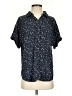 Universal Thread 100% Rayon Stars Blue Short Sleeve Button-Down Shirt Size S - photo 1