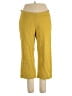 J.Jill 100% Cotton Solid Yellow Active Pants Size L (petite) - photo 1