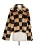 12th Tribe 100% Polyester Animal Print Brown Faux Fur Jacket Size S - photo 1