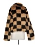 12th Tribe 100% Polyester Animal Print Brown Faux Fur Jacket Size S - photo 2