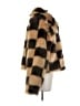 12th Tribe 100% Polyester Animal Print Brown Faux Fur Jacket Size S - photo 4
