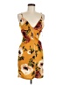 Haute Monde Floral Yellow Cocktail Dress Size M - photo 1