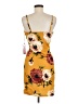 Haute Monde Floral Yellow Cocktail Dress Size M - photo 2
