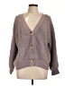 Asskdan 100% Acrylic Gray Cardigan Size 12 - photo 1