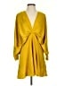 ASOS Design 100% Polyester Yellow Cocktail Dress Size 2 - photo 1