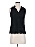 J.Crew 100% Polyester Black Sleeveless Blouse Size XS (petite) - photo 1