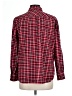 Lands' End 100% Cotton Plaid Red Long Sleeve Button-Down Shirt Size L (petite) - photo 2