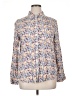 BeachLunchLounge Floral Blue Long Sleeve Blouse Size XL - photo 1