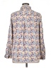 BeachLunchLounge Floral Blue Long Sleeve Blouse Size XL - photo 2