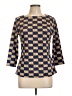 J. McLaughlin Blue 3/4 Sleeve Blouse Size L - photo 1