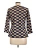 J. McLaughlin Blue 3/4 Sleeve Blouse Size L - photo 2