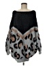 Mittoshop Animal Print Gray Pullover Sweater Size M - photo 1