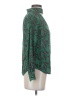 Trina Turk 100% Polyester Chevron-herringbone Green Long Sleeve Blouse Size XS - photo 4