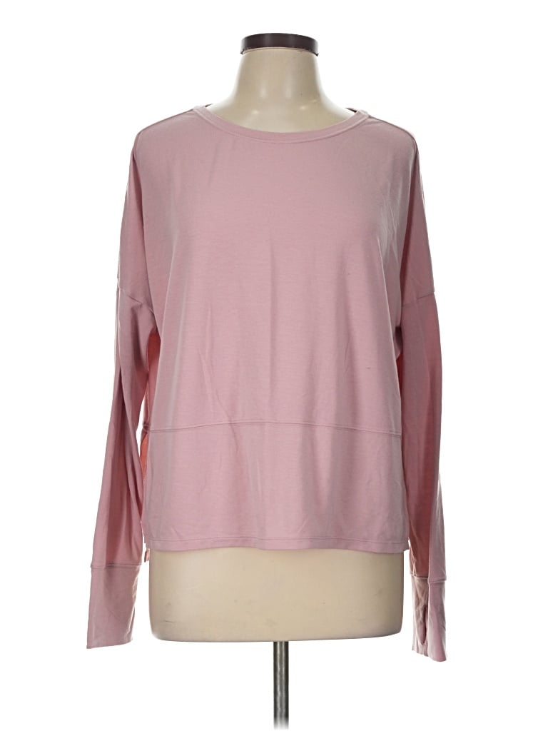 Pre-owned Zella Long Sleeve T-shirt In Pink