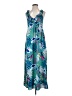 Gibson Look 100% Polyester Tropical Blue Casual Dress Size S - photo 1