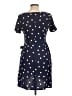 Bravissimo 100% Viscose Polka Dots Blue Casual Dress Size 12 - photo 2