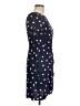 Bravissimo 100% Viscose Polka Dots Blue Casual Dress Size 12 - photo 4