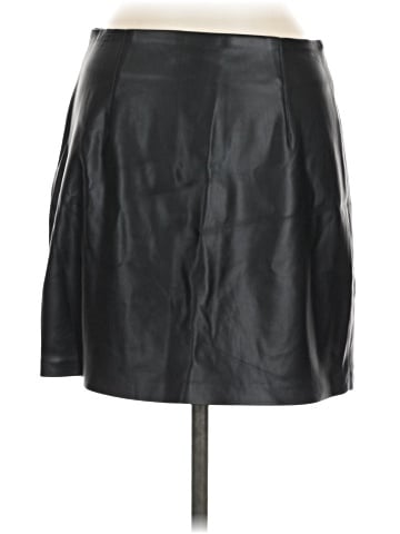 Topshop Faux Leather Skirt (view 2)