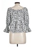 Time After Time 100% Polyester Silver 3/4 Sleeve Blouse Size L - photo 2