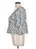 Time After Time 100% Polyester Silver 3/4 Sleeve Blouse Size L - photo 5