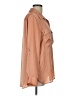 DKNY 100% Polyester Orange Long Sleeve Blouse Size L - photo 4