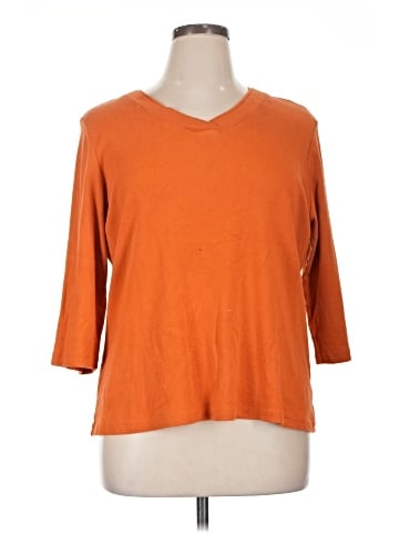Christopher & Banks 3/4 Sleeve T-Shirt (view 1)