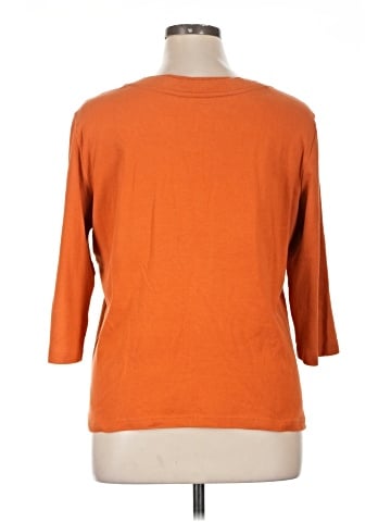 Christopher & Banks 3/4 Sleeve T-Shirt (view 2)