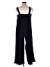 Lou & Grey Solid Black Jumpsuit Size L - photo 2