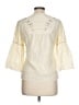 Assorted Brands 100% Cotton Ivory 3/4 Sleeve Blouse Size L - photo 2