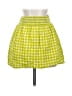 Assorted Brands 100% Cotton Checkered-gingham Yellow Green Casual Skirt Size S - photo 1