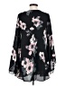 Astr 100% Polyester Floral Black Casual Dress Size S - photo 2