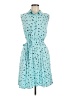 Amazon Essentials 100% Viscose Stars Teal Casual Dress Size M - photo 1