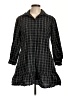 ABLE 100% Cotton Plaid Black Casual Dress Size L - photo 1