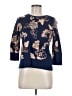 Lands' End 100% Supima Cotton Floral Blue Pullover Sweater Size M (petite) - photo 1