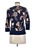 Lands' End 100% Supima Cotton Floral Blue Pullover Sweater Size M (petite) - photo 2