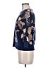 Lands' End 100% Supima Cotton Floral Blue Pullover Sweater Size M (petite) - photo 5