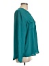 Chico's Teal Long Sleeve Blouse Size Lg (2) - photo 4