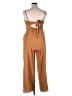 Audrey Parks x Francesca's Solid Brown Jumpsuit Size L - photo 2