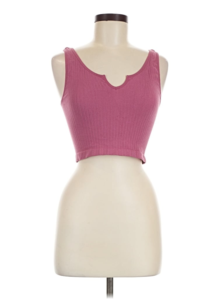 Pre-owned Unbranded Tank Top Pink Strapless Neckline Tops