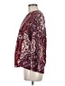 Tiny Paisley Burgundy Long Sleeve Blouse Size M - photo 5