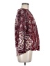 Tiny Paisley Burgundy Long Sleeve Blouse Size M - photo 4