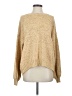 FP BEACH Tweed Tan Pullover Sweater Size S - photo 1